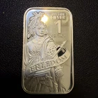 Freedom Statue 1 oz Silver Bar.  .999 Fine Silver  Br28
