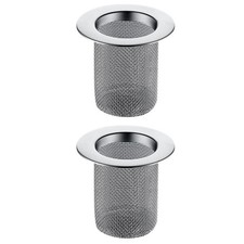 2 Pack Sink Screen Stainless Steel Filter Strainer Drain Hair Trap Catcher for
