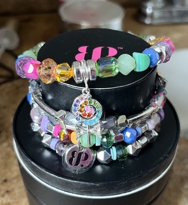 Bomb Party 2023 Holiday Stack RBP6494 'I'm A Sucker For You' Silver Bracelet Set