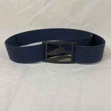 GRIP6 Blue Ribbed Belt with Wasatch Aluminum Buckle 40" Adjustable Made in USA