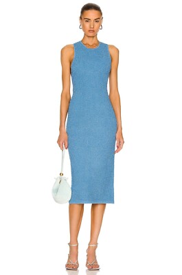 GALVAN Selene Dress in Electric Blue Midi Sleeveless XS NWOT $795 | eBay