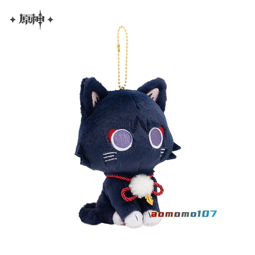 Oficial Genshin Impact Wanderer Scaramouche Gato Peluche Muñeca Llavero Colgante Juguete - Imagen 5 de 8