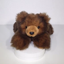 VTG 1988 Purr-fection MJC Brown Fuzzy Soft Teddy Bear Plush Stuffed Toy 12" EUC