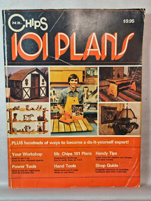 Vintage Mr Chip's 101 Plans DIY Tips Tools Workshop Woodworking 1977