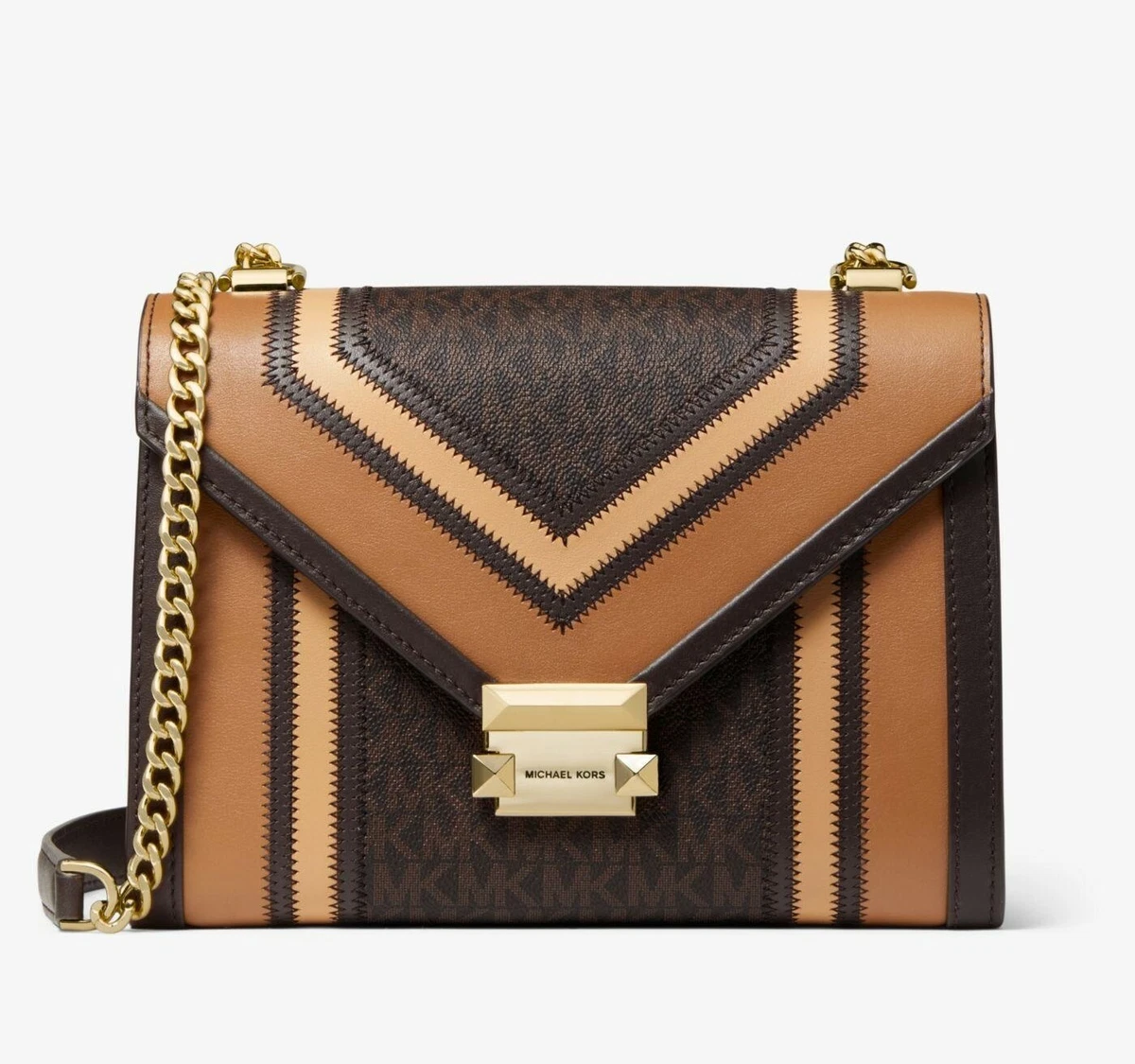 Michael Kors Bag Bag Whitney LG Shoulder Braun Acorn eBay
