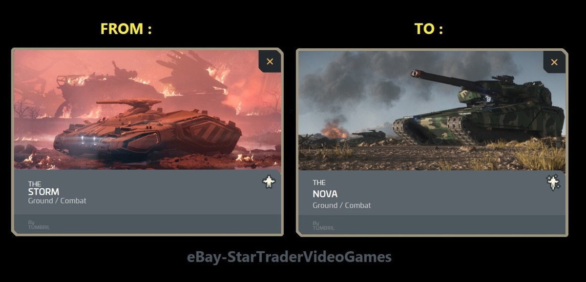 Upgrade Vaisseau Star Citizen Vers Le Char Tumbril Nova - CCU Numérique - Neuf