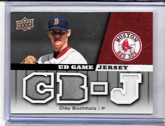 2009 Upper Deck - Ud Game Jersey Clay Buchholz #GJ-CL (MEM) for