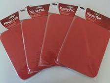 4 NEW Belkin Standard Mouse Pads 7.9'' x 9.8'' Red