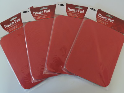4 NEW Belkin Standard Mouse Pads 7.9'' x 9.8'' Red 