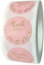 40 THANK YOU FOR YOUR PURCHASE ENVELOPE SEALS LABELS STICKERS 1" ROUND FREE SHIP