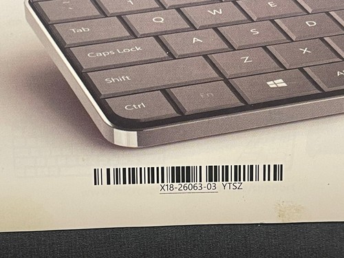 Microsoft Wedge Wireless Bluetooth Black Keyboard W/ Cover X18-26063-03 YT SZ - Picture 5 of 8