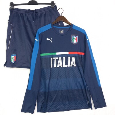 PUMA NAZIONALE ITALIANA FOOTBALL JERSEY SHORTS ALLENAMENTO XL