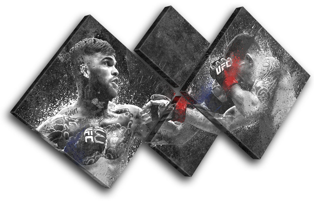 Tableau Sur Toile Cody Garbrandt UFC MMA - Art Mural Sportif Grunge Moderne