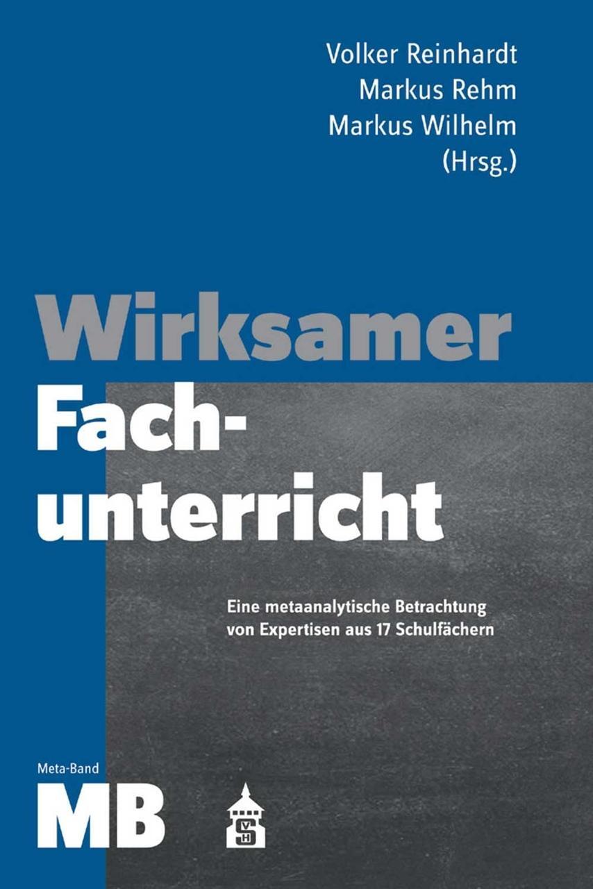Wirksamer Fachunterricht Meta-band Volker Reinhardt
