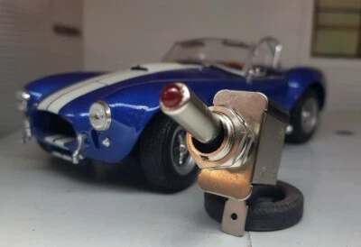 Lucas Type LED On/Off Toggle Flick Switch Lighted Car Dash Dashboard 12V 20A