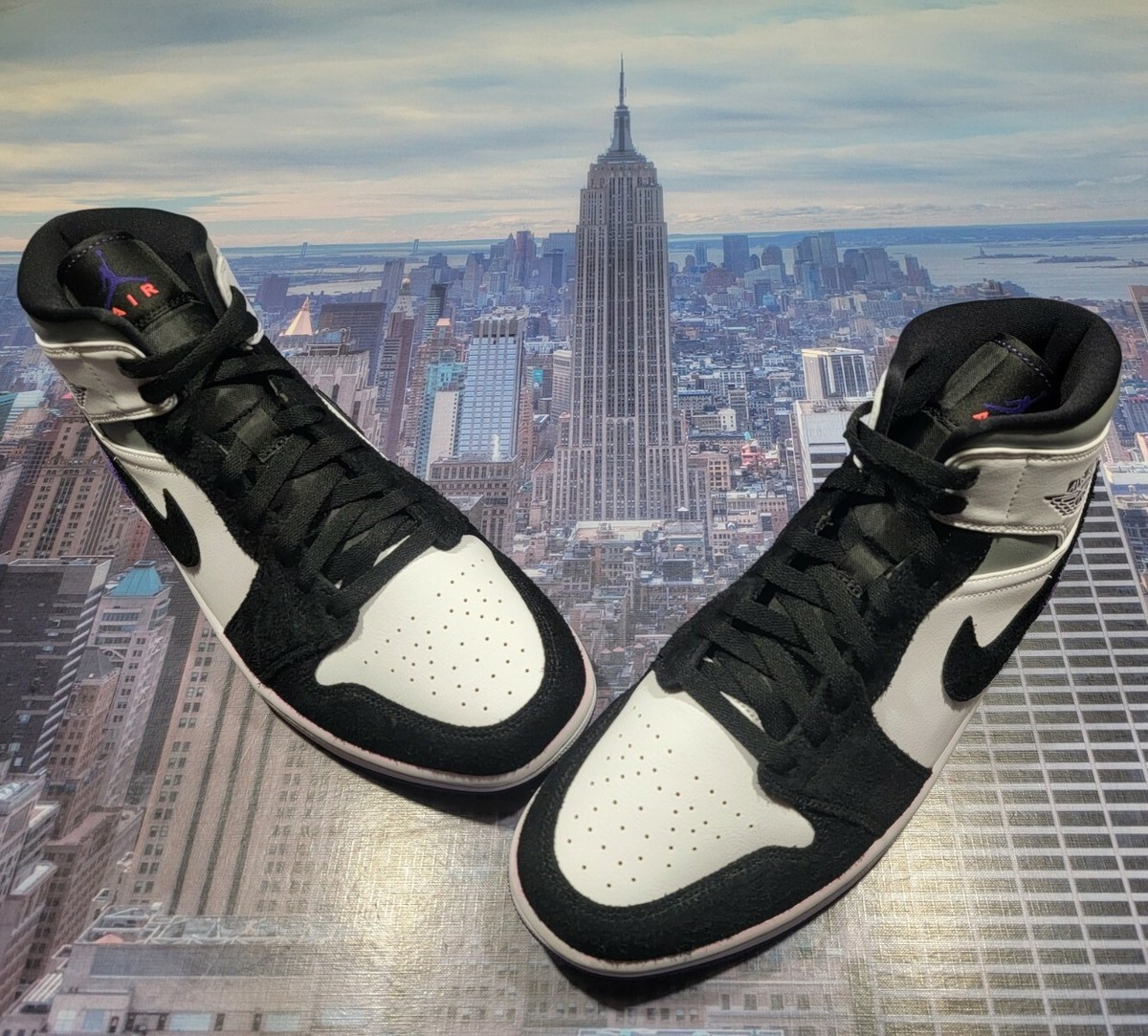 Nike Air Jordan Mid SE White/Court Purple-Black Mens Size 11 852542 105  New