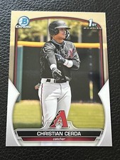 Christian Cerda 2023 1st Bowman Chrome Card #BCP-56 Arizona Diamondbacks