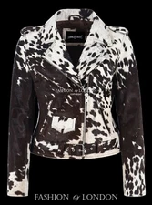 Women's Brando Style Biker Leather Jacket Brown Hair On Cowhide Classic Jacket