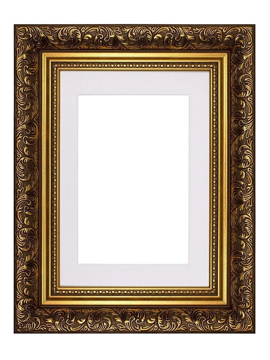 Ornate Swept Antique Style Picture Photo Frames With Mount French Style