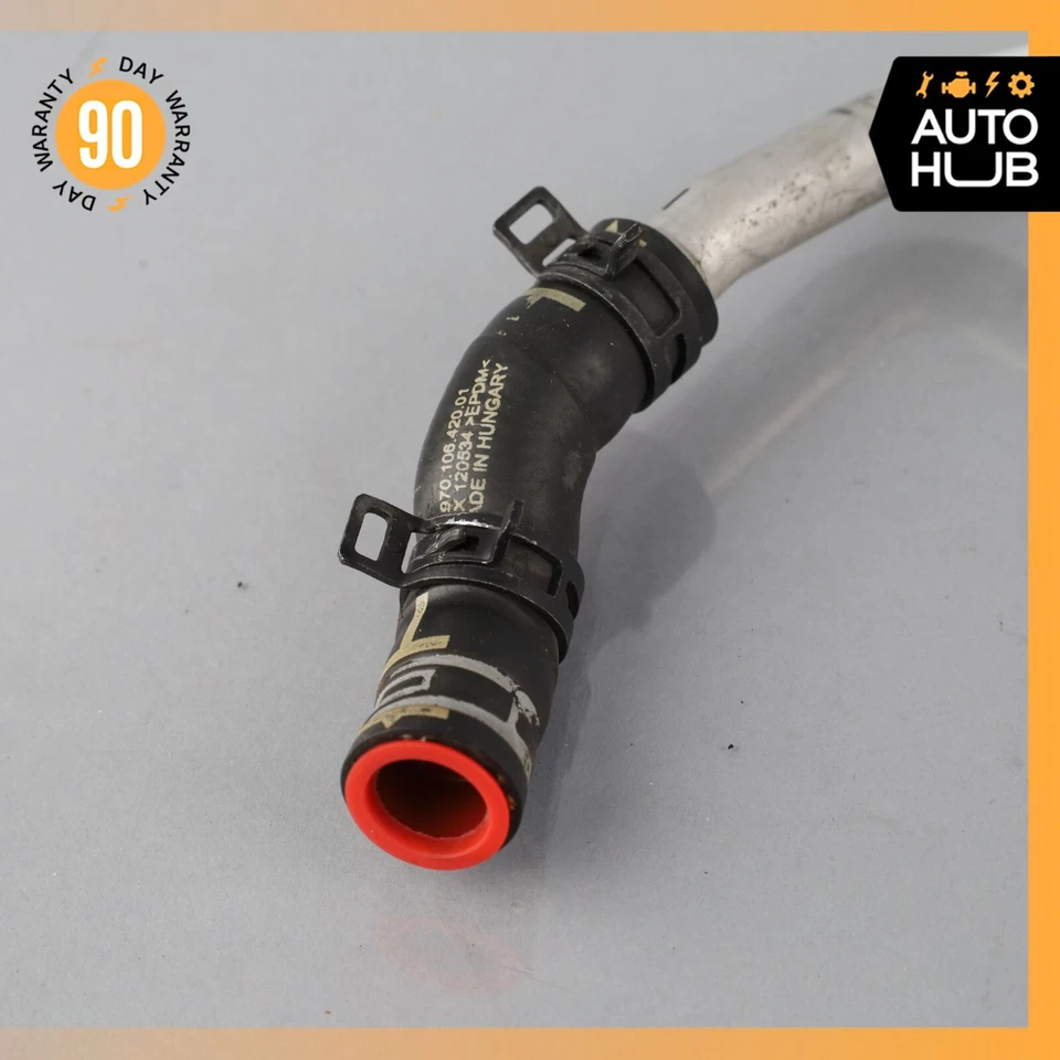 Porsche Panamera 970 2010 turbo motor expansión calentador manguera refrigerante fabricante de equipos originales Foto 2 de 4