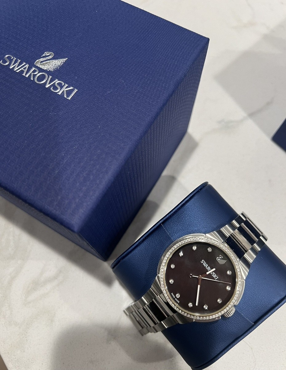Swarovski City Grey Mother of Pearl Dial Watch 5205990 | eBay display picture 2