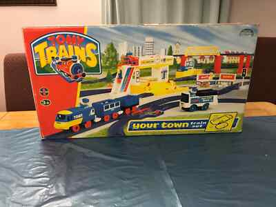 Tomy Trains 1988 Your Town Zugset, dunkelblaue Schiene