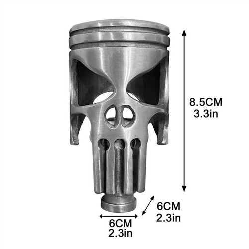 Skull Chrome Universal Car truck Manual Stick Gear Shift Knob Lever Shifter - Picture 8 of 13