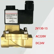 For AIRTAC 2V130-15 AC220V DC24V Low Power Solenoid Valve Water Valve #jia @1061