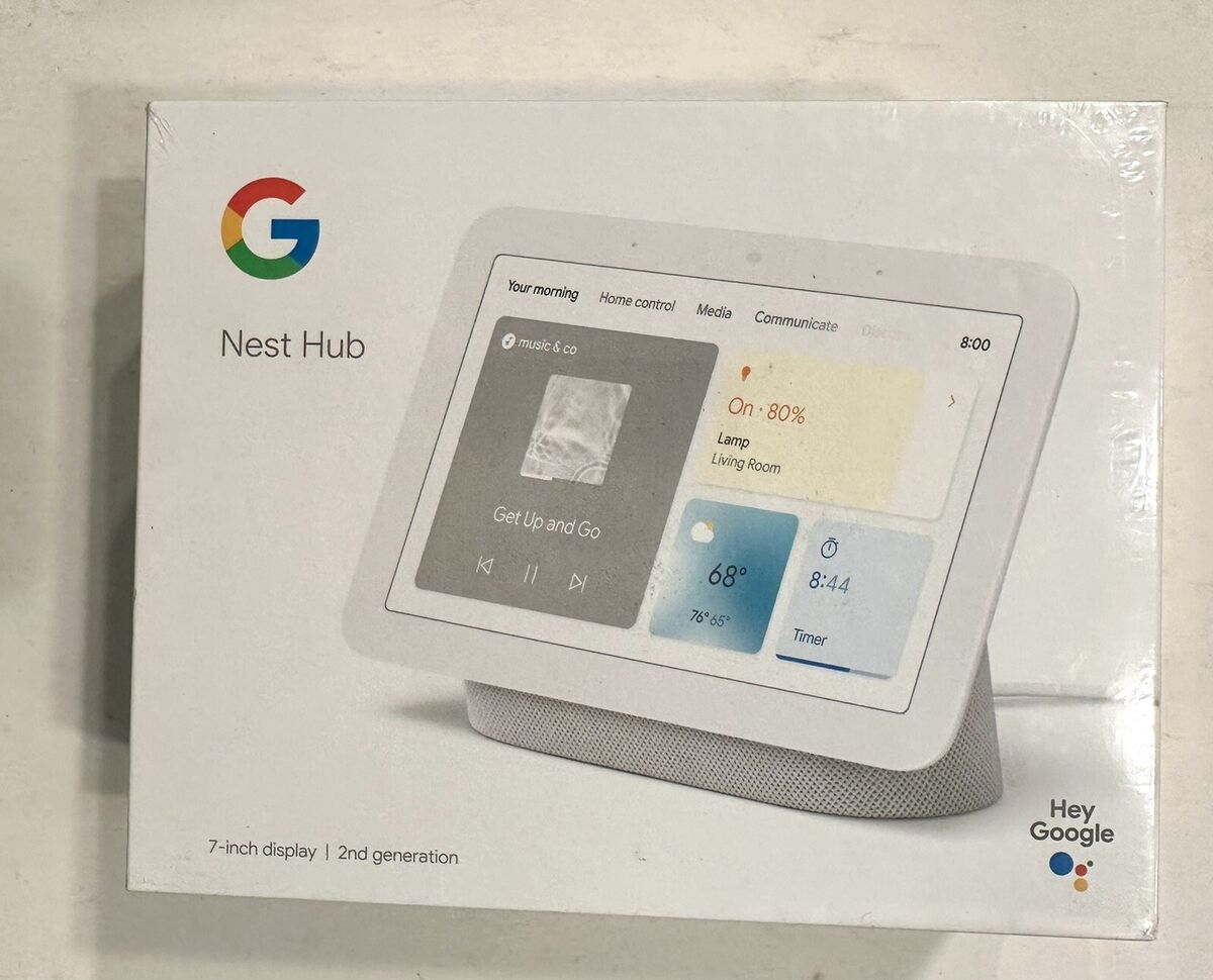 Google Nest Hub 7” Smart Display with Google Assistant (2nd Gen) - Chalk :  Electronics 