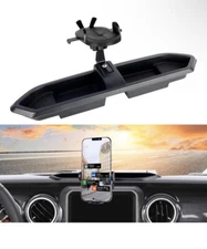 2018-2022 Jeep Wrangler JL JT Dash Tray Mount Phone Holder with Storage Box