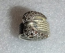 Vintage Belt Buckle Real 925 Sterling Silver Ring Size 5 1/4 G93