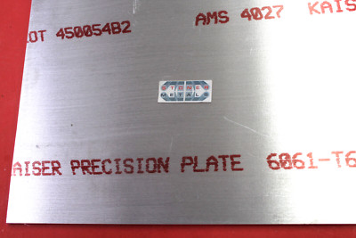 1/2'' x 14''x 17'' ALUMINUM 6061 Sheet Plate .50'' Thick T6511 Bar Stock Cut New