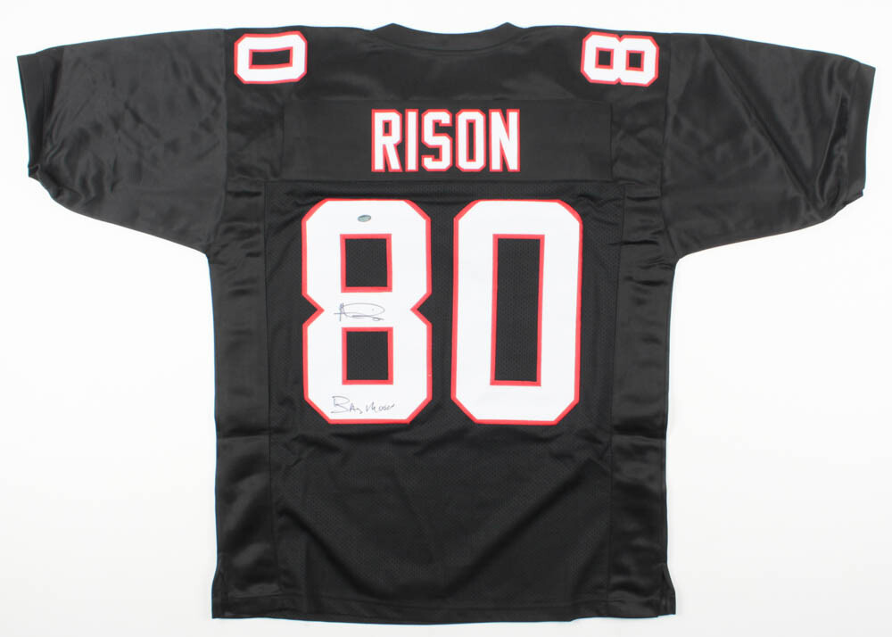 Andre Rison Autographed Signed Atlanta Falcons Jersey Inscribed "Bad Moon" (Schwartz COA) 