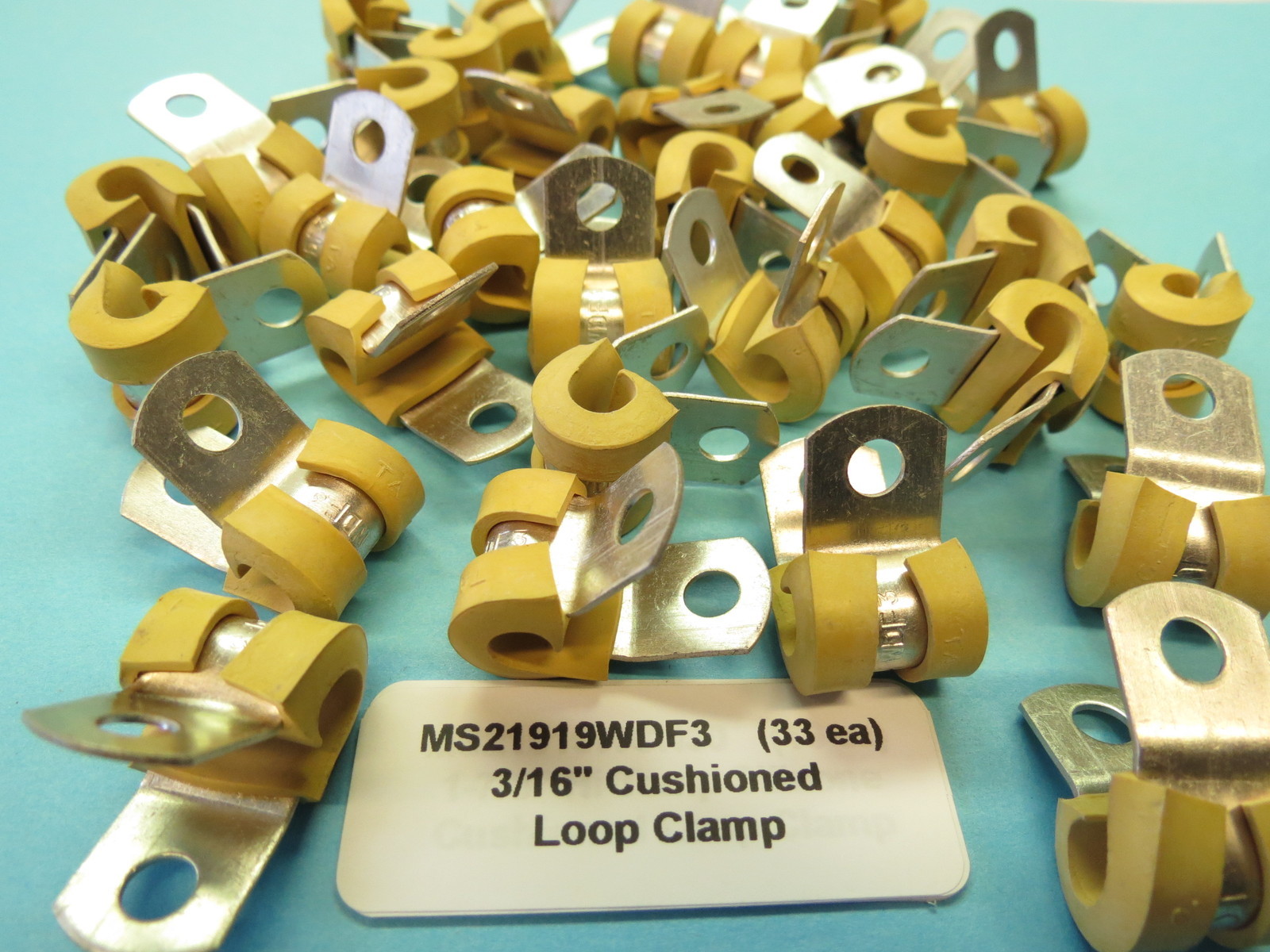 3/16” Nitrile Cushioned Loop Clamps Aircraft Adel UMPCO MS21919WDF3 (33