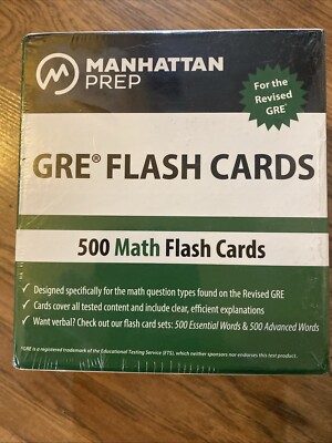 Manhattan Prep GRE: 500 Math Flash Cards (Manhattan Prep GRE Strategy Guides)