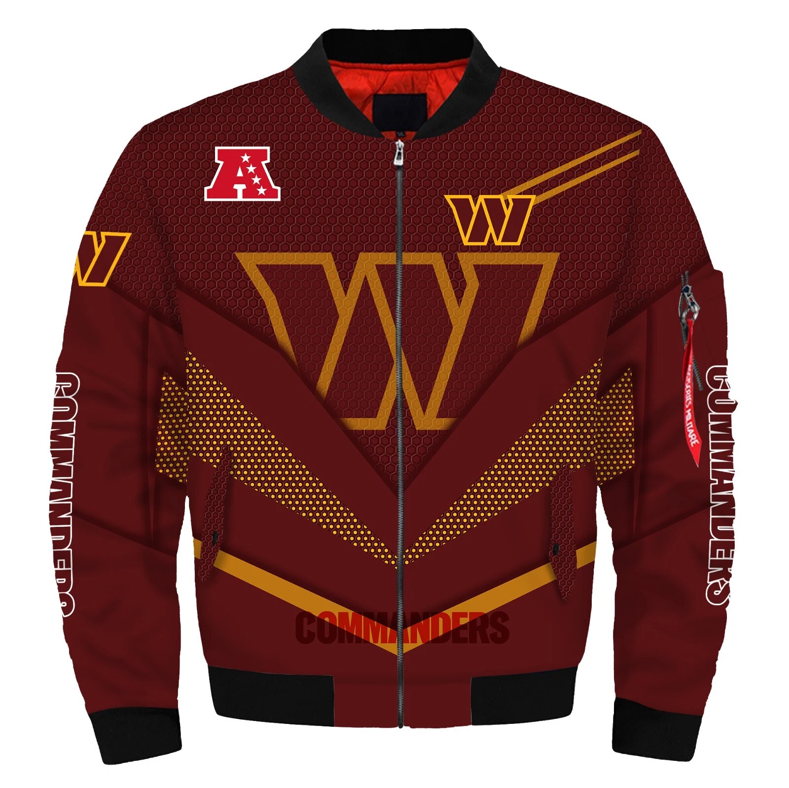 Washington Commanders Men's Flight Bomber Jacket