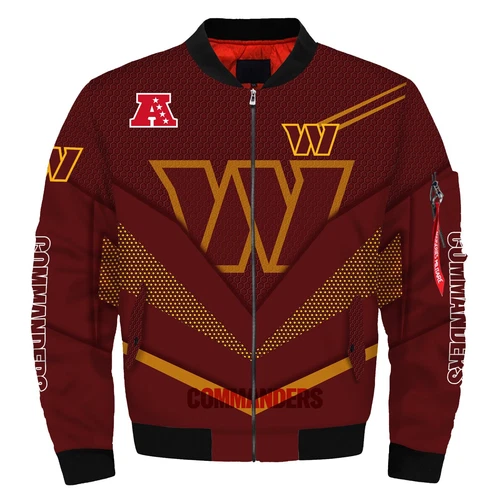 Washington Commanders Men's Flight Bomber Jacket