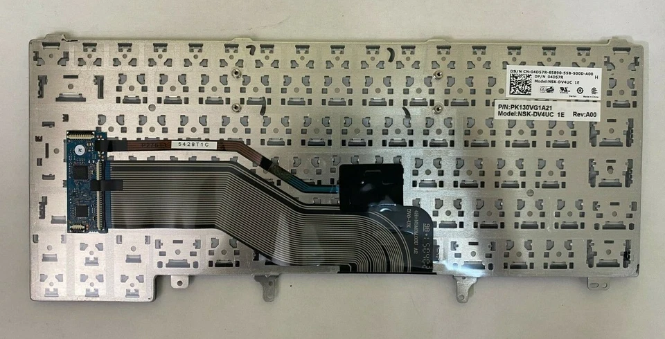 Nuevo teclado latino español Dell Latitude E6440 E6420 E6430 E6320 E5420 4D57R OEM Foto 2 de 2