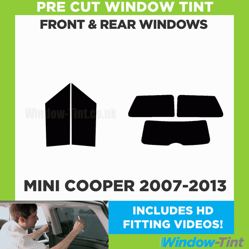 Per Mini Cooper 2007-13 Completo Pre Taglio Pellicola Finestrini Kit Ant. & - Picture 2 of 10