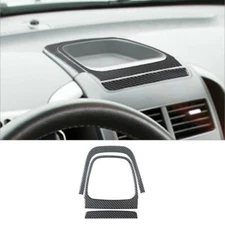 3Pcs Carbon Fiber Interior Above Dash Storage Cover Trim For Chevrolet Sonic