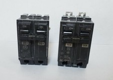 Lot of 2 GE Type THQB  THQL 2-Pole 30A 120/240V Two Circuit Breakers 