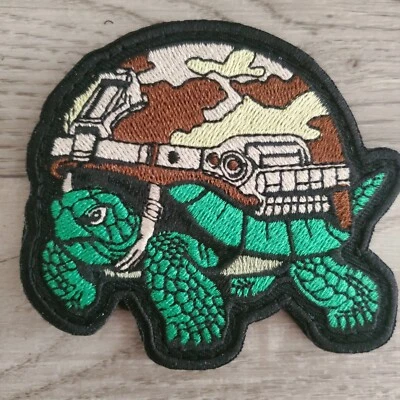BATTLE TURTLE Sarcastic Funny Tactical Morale Patch Hook and Loop