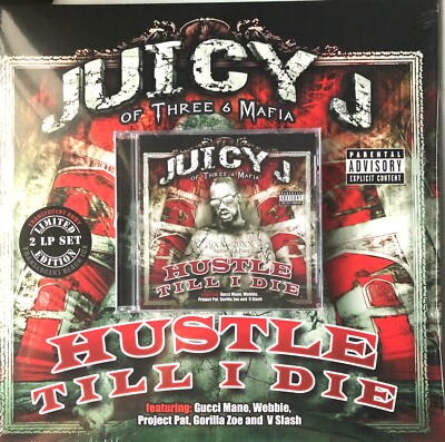 JUICY J - Hustle Till I Die BUNDLE (Ruby Red Double VINYL + CD