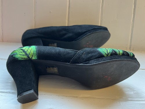 Miss L Fire Green Bahama Mama Heels Size 8 - Picture 4 of 5