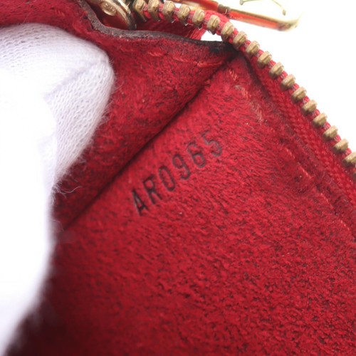 LOUIS VUITTON Pochette Accessoires Handtasche M52957 Epi Leder Rot Gebraucht ... - Bild 5 von 10