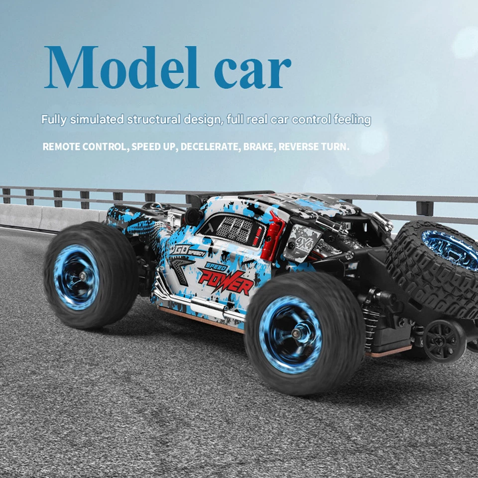 2.4G 1:28 4WD RC Rally Drift 30km/h Off Road Light Racing RTR Car - Image 2 of 4