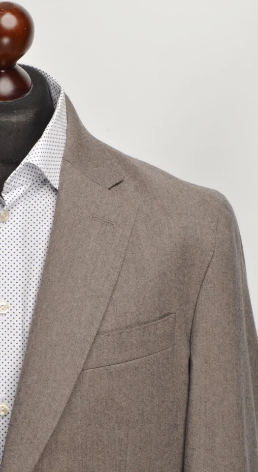 Mens HACKETT Tuape Plain Flannel Wool Suede Elbow 2Btn Blazer EU 56R / UK,US 46R - Image 3 of 4