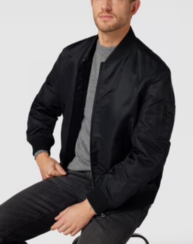 HUGO BOSS BALAM Men’s Bomber Jacket Black Size M NWT