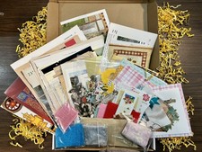 2 LB Junk Journal Ephemera Mystery Box Lot, 75% Vintage Paper, Charms & more