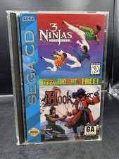 Sega CD - 3 Ninjas Kick Back & Hook Double Deal - CIB w/Reg card - Very Nice!